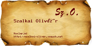 Szalkai Olivér névjegykártya